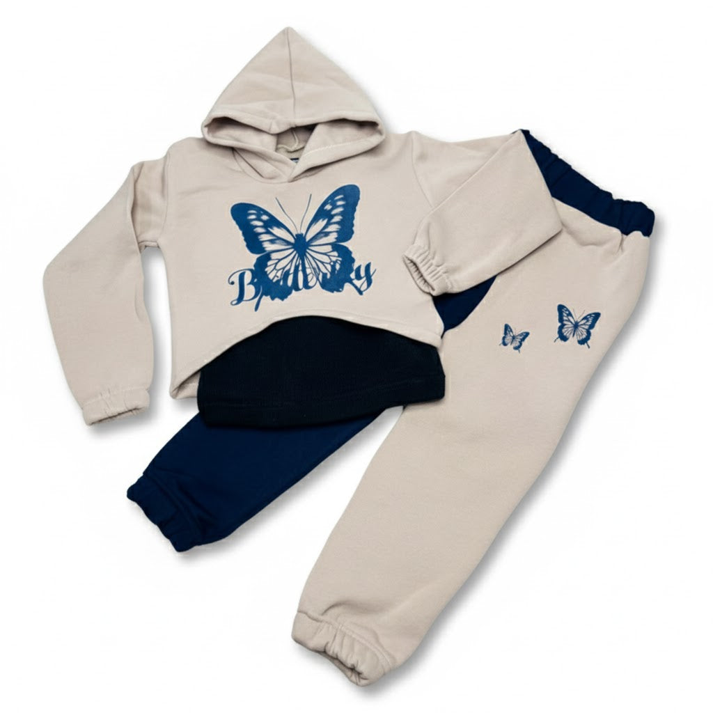 ensemble fillettes pappillon